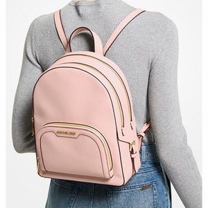 Michael Kors Jaycee Medium Pebbled Leather Backpack
Powder Blush